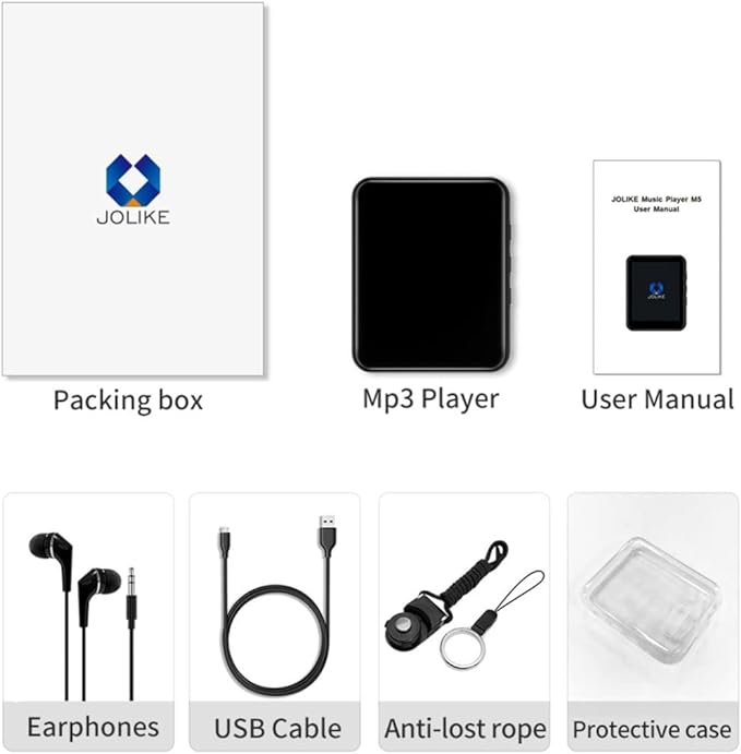 64GB MP3 Player Bluetooth 5.3 Touch Screen Music Player Portable mp3 Player - Image 6