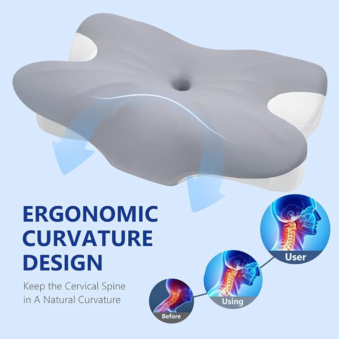 Cervical Pillow for Neck Pain Relief, Ergonomic Neck Pillow for Sleeping - Image 5