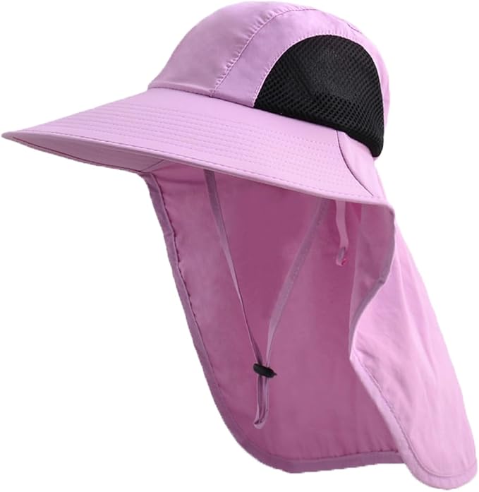 Sun Hat for Men Women with Neck Flap, UPF 50+ UV Protective Hiking Fishing Hats by ZOORON
