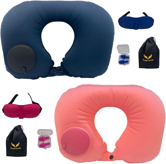 Inflatable Travel Pillows for Airplanes by VorgatoLuxury