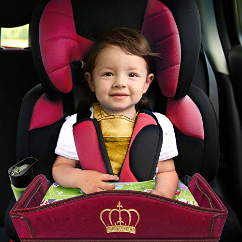 Coolmum Kids Travel Tray, Toddler Car Seat Tray, Double Sided Activity Organizer - Image 3