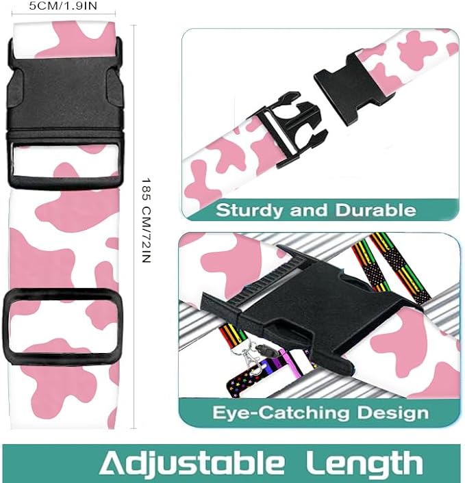 Luggage Straps for Suitcases Travel Belt Accessories, Cute Suitcase Strap - Image 2