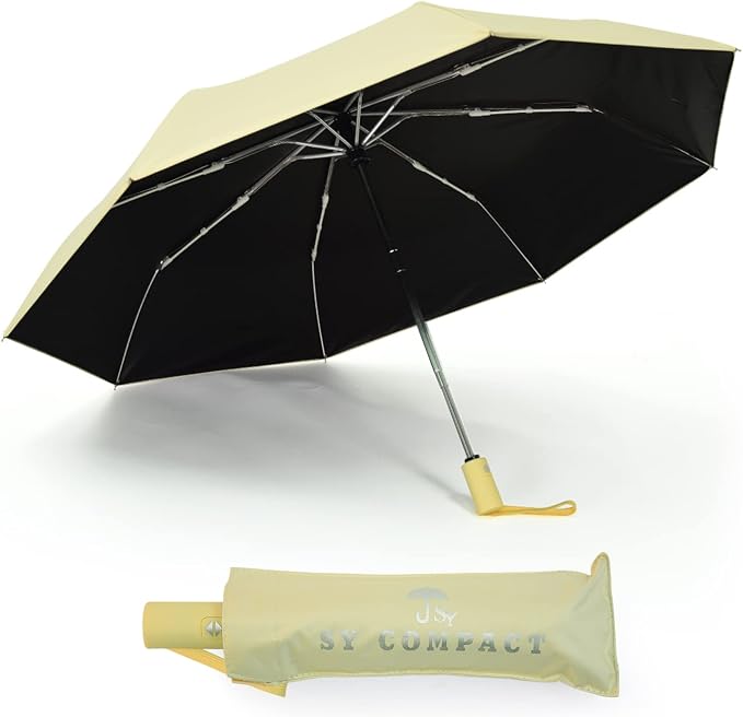 SY COMPACT Umbrella Automatic Travel Waterproof Light Folding Umbrellas Easy - Image 3
