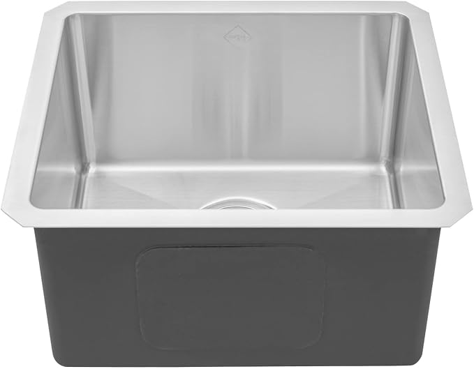 17 in. x 15 in. x 9 in. 16-Gauge Stainless Steel Undermount Single Bowl Bar - Image 4