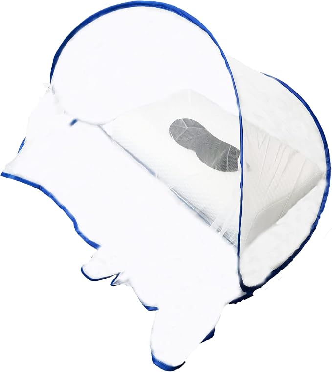 CMINGJ Portable Mosquito Head Net Foldable Pop-Up Travel Essentials Mosquito Net by CMINGJ