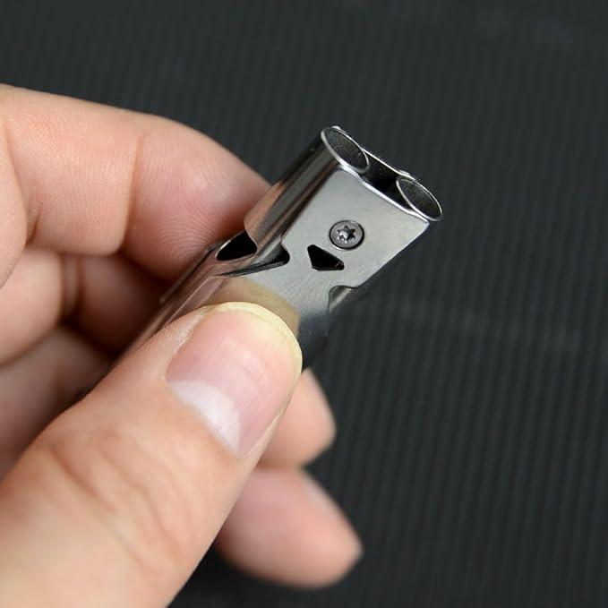 Whistle Emergency Whistles Keychain Rape Whistle Stainless Steel High Decibel - Image 4