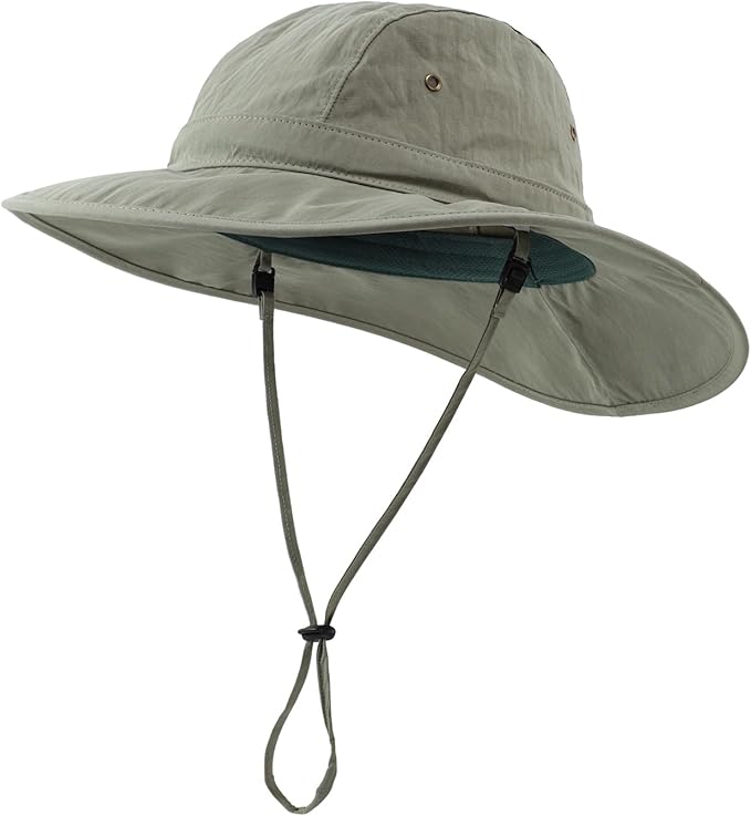 Home Prefer Summer UPF 50+ Men's Bucket Sun Hat Wide Brim Fishing Hat Safari Hat by HomePreferHatsCaps