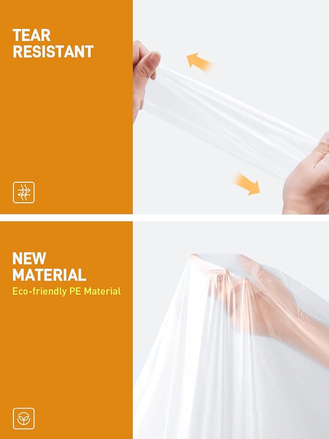 SaphiRose Disposable Rain Ponchos Emergency Clear Poncho - Image 5