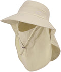 Sun Hat for Men Women with Neck Flap, UPF 50+ UV Protective Hiking Fishing Hats by ZOORON