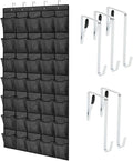 GORILLA GRIP Over the Door Shoe Organizer, 35 Large Breathable Mesh Pockets by GorillaGrip