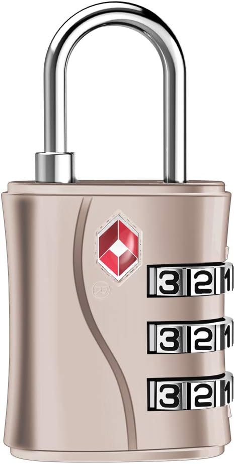 ZHEGE TSA Approved Locks, Luggage Locks, 3 Dial TSA Lock by ZHEGE