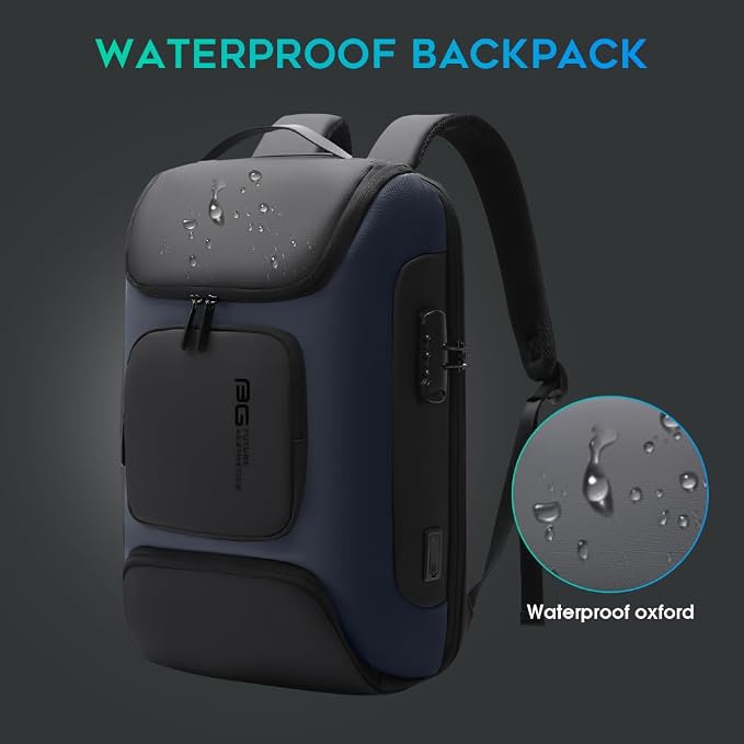BANGE Anti Theft Backpack, Slim Laptop Backpacks Fit - Image 6