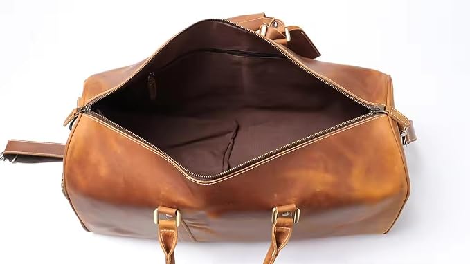 Mullis Mercantile Leather Weekender Bag, an ideal men's classic. Perfect - Image 5