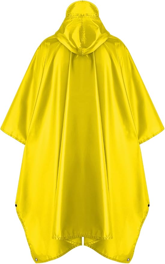 salamra Hooded Rain Poncho Waterproof Raincoat Jacket - Image 7