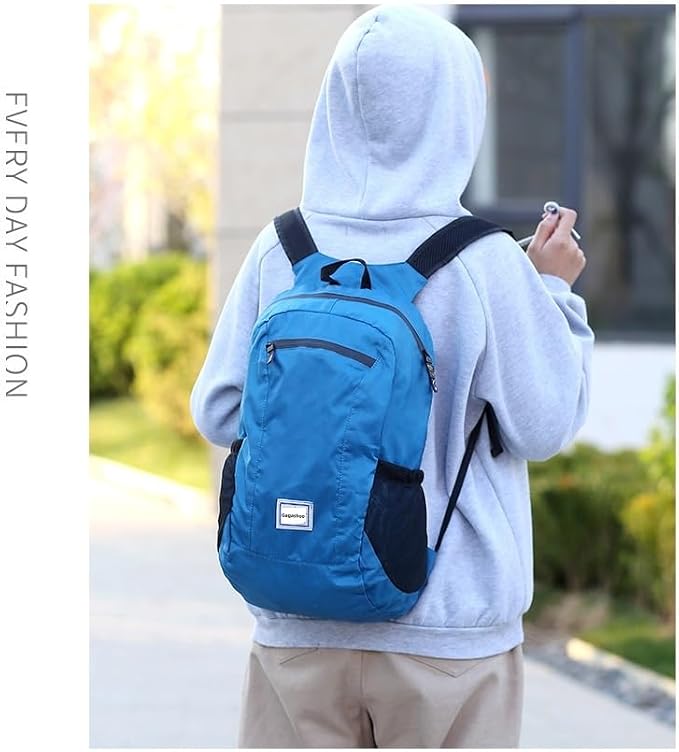 Small Foldable Hiking Daypack Packble Skin Casual Backpack Camping Cycling - Image 5