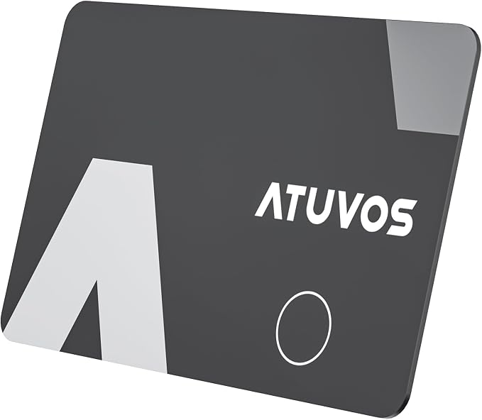 ATUVOS Wallet Tracker Finder Card, Ultra-Thin 1.6mm & 3-Year Battery, Smart by ATUVOS