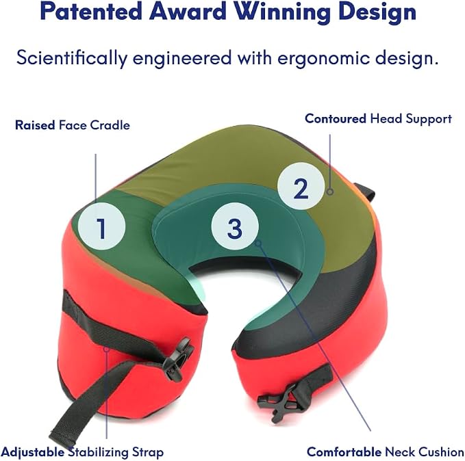 C CUSHION LAB Travel Pillow, Award-Winning Patented Ergonomic Design - Image 4