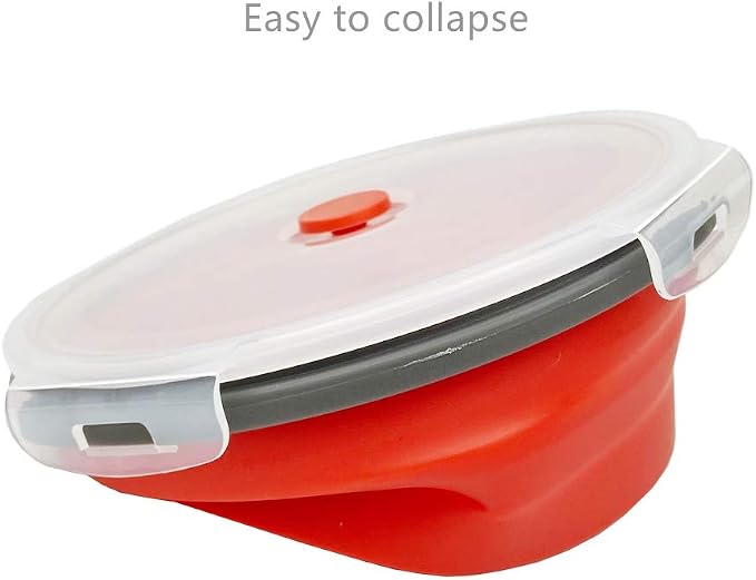 CARTINTS 1200ml Large Collapsible Food Containers Silicone Lunch Containers - Image 6