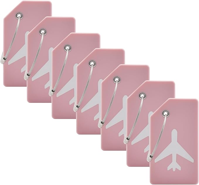 7 Pack Silicone Luggage Tag Baggage Handbag Travel Bag Tags by MODENGKONGJIAN