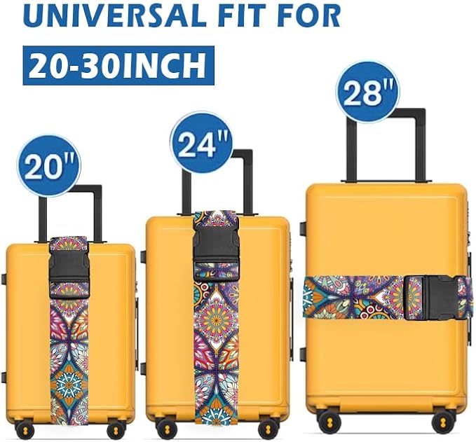 Luggage Straps for Suitcases Travel Belt Accessories, Cute Suitcase Strap - Image 3