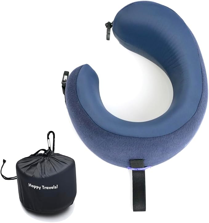 C CUSHION LAB Travel Pillow, Award-Winning Patented Ergonomic Design by CUSHIONLAB