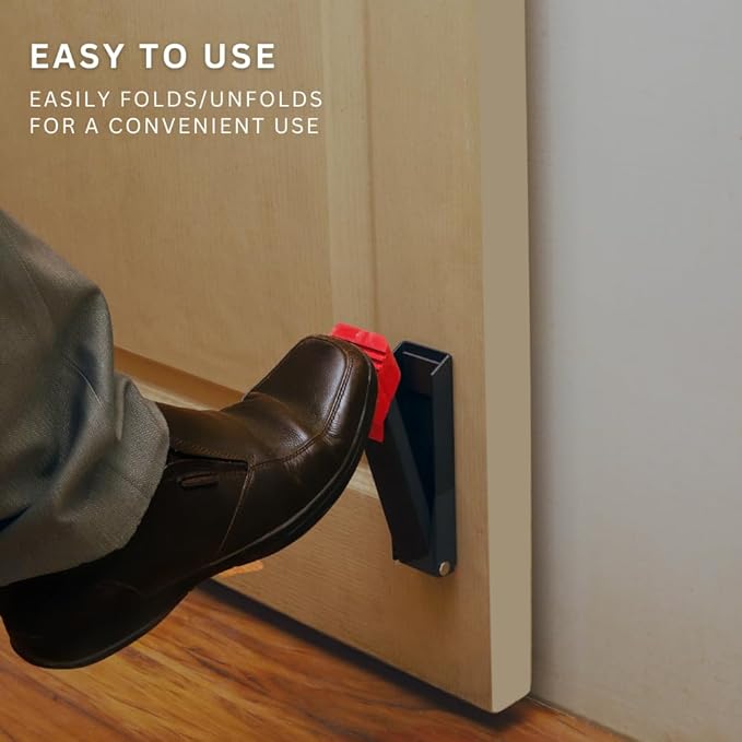 2 Pack Door Stop, No Drill Door Stoppers - Image 6