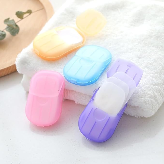 5 Boxes Disposable Soap Paper Sheets, 100 Sheets, Mini Color Soap Paper - Image 6
