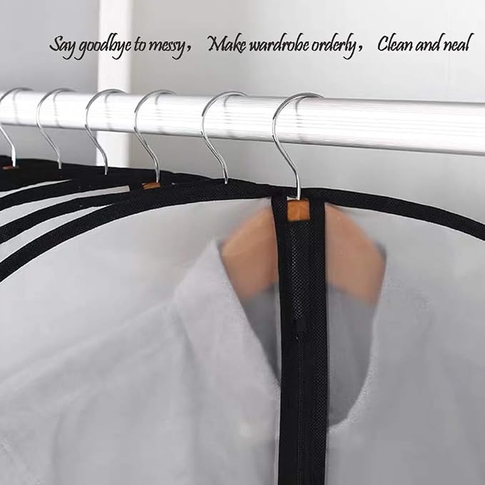 Hanging Garment Bag Dress Bags for Closet Storage Suit Protector Cover Bag - Image 9