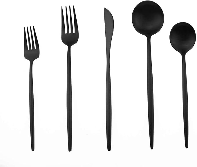 Gugrida 20-Piece 18/10 Stainless Steel Flatware Silverware, Luxury Dinnerware - Image 3