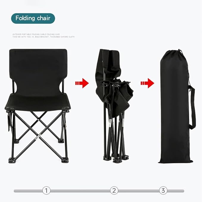 Folding Camping Chair for Small Man, Portable Outdoor Backpacking Chair for - Image 5
