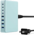 200W USB C Charger Block, 8-Ports GaN III Fast Charging Station Hub, PD 65W by Ekrist