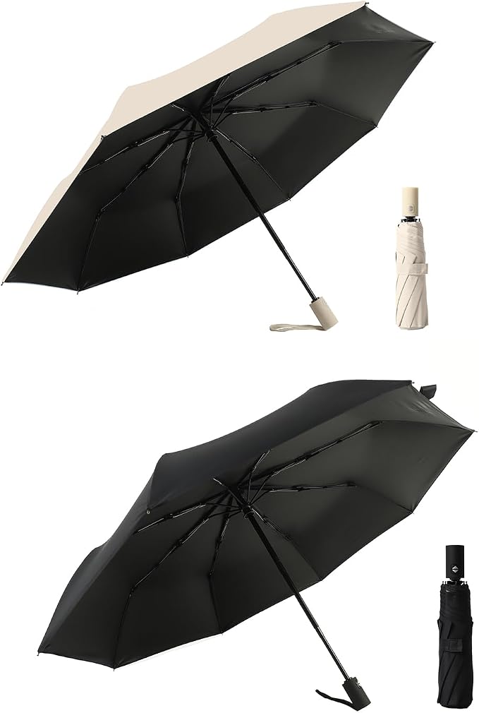 BAODINI Small UV Protection Travel Umbrella Compact - Image 5
