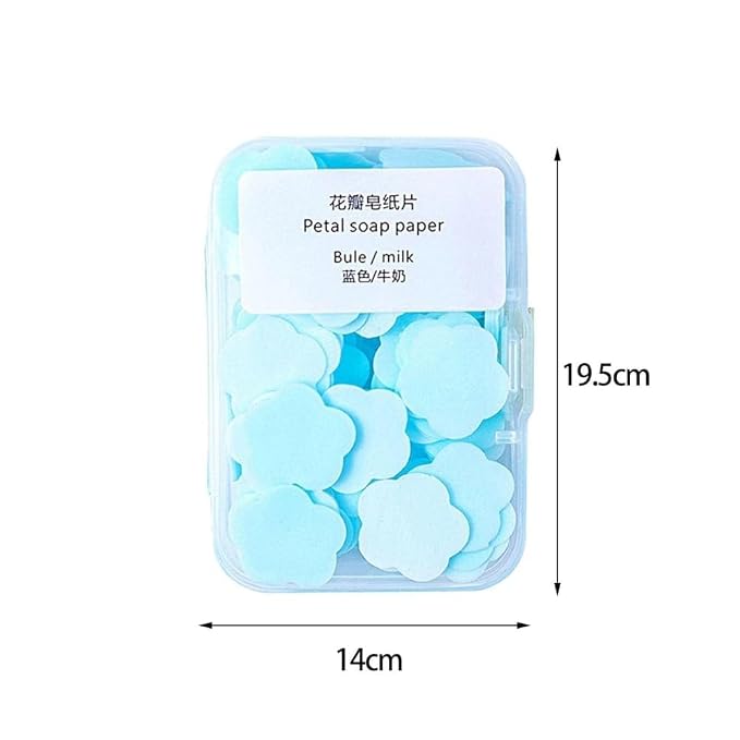 4 Boxes Paper Soap, 4 Different Scented Mini Fresh Portable Disposable Petal - Image 2