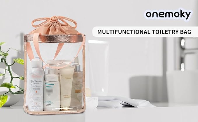 Clear Makeup Bag, Travel Toiletry Bag - Image 7
