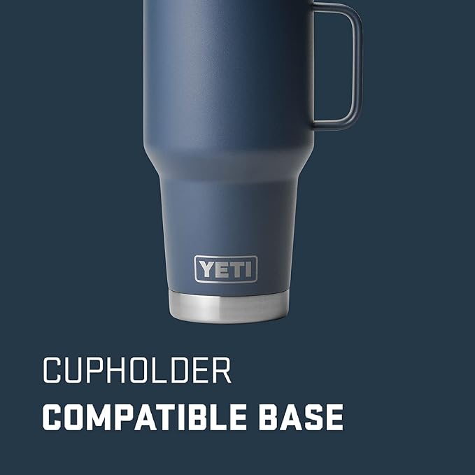YETI Rambler 30 oz Travel Mug, Stainless Steel, Vacuum Insulated - Image 2