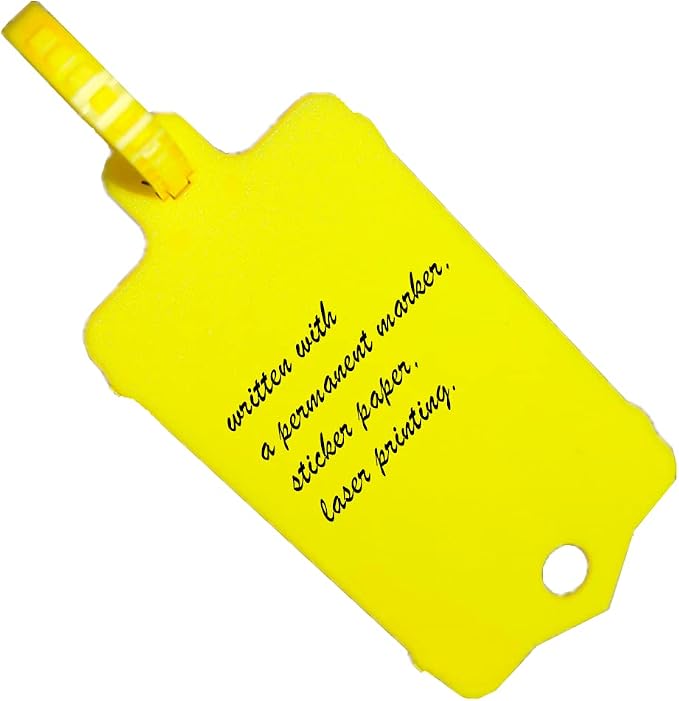 100pcs Reusable Blank Plastic Tags Ties Key Tags 1.45"*2.48" Serrated Tension - Image 3