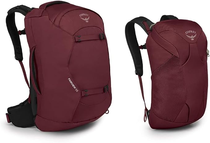 Osprey Fairview 55L Women's Travel Backpack, Zircon Red - Image 10