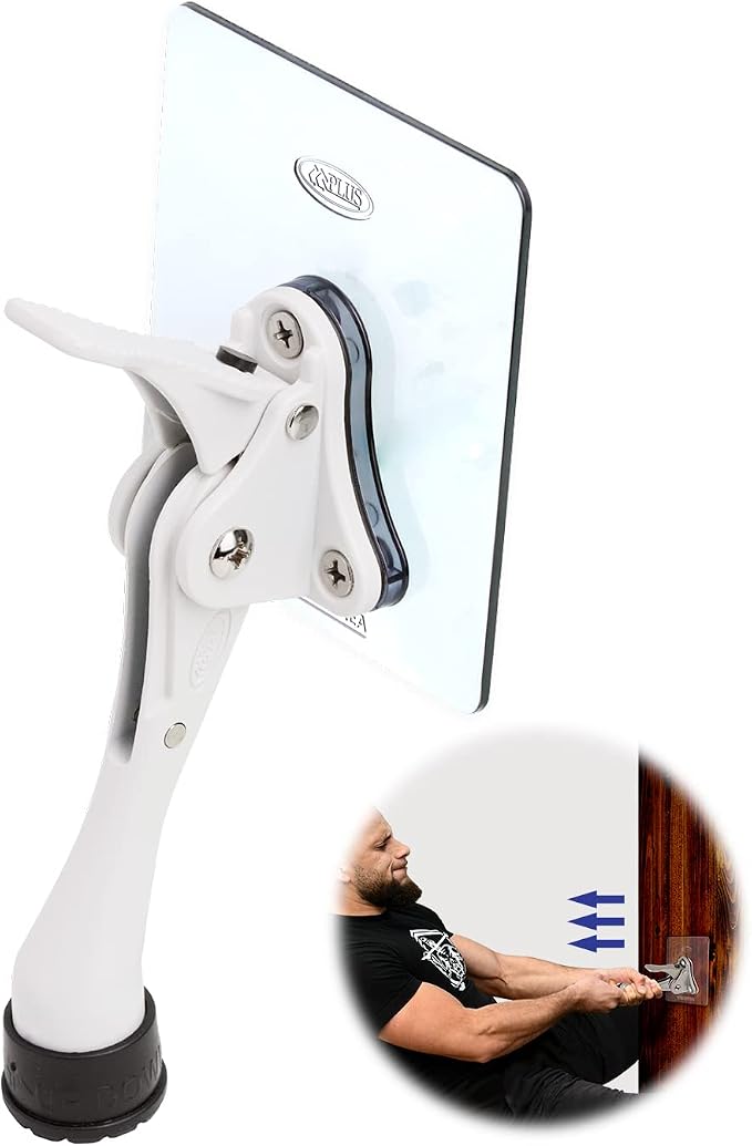 Door Stopper with Adhesive Bracket Stickers, No Drilling or Tools Needed by HASHI