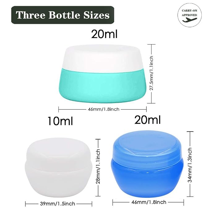 Cosywell Travel Containers Sets Silicone & PP Cream Jars - Image 5