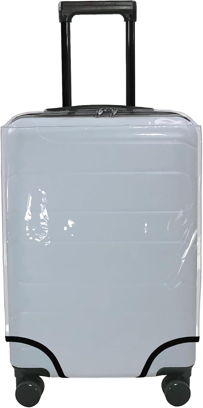 HYPER VENTURE Clear PVC Luggage Cover Full Transparent Suitcase Protector Fits by HYPERVENTURE
