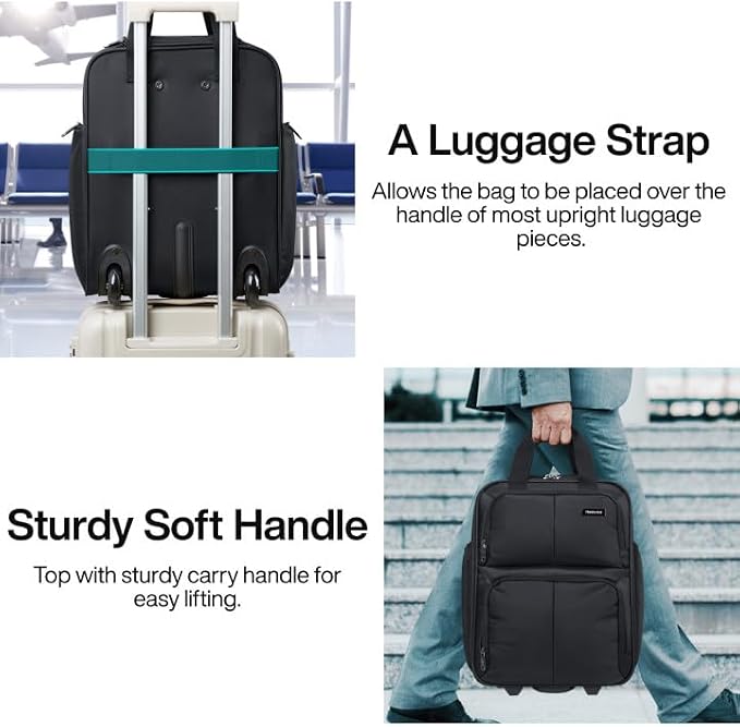 Hanke Softside Expandable Underseat Carry On Luggage - Image 7