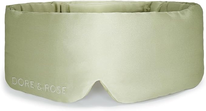 Dore & Rose Deep Sleep Mask Light Blocking, 23 Momme Mulberry Silk Eye Mask by DoreRose