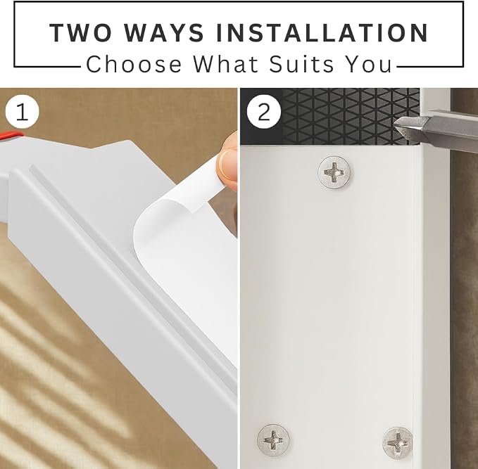 2 Pack Door Stop, No Drill Door Stoppers - Image 2