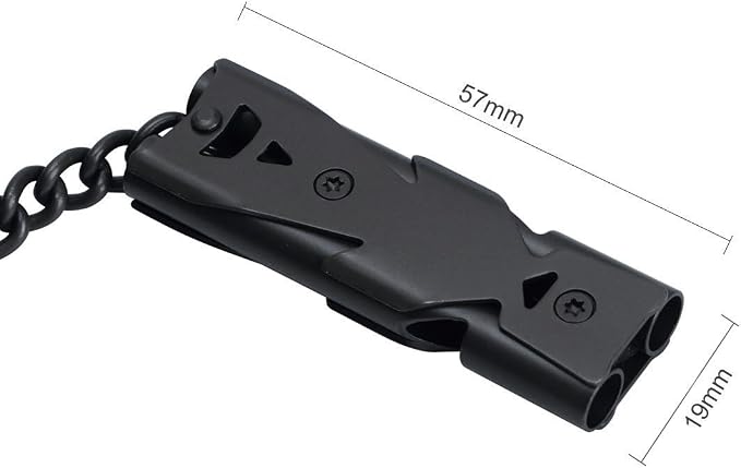Whistle Emergency Whistles Keychain Rape Whistle Stainless Steel High Decibel - Image 7