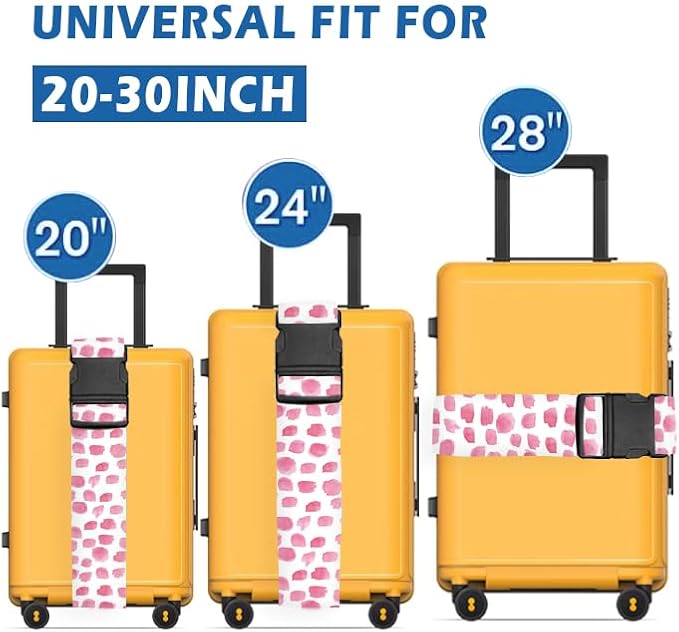 Luggage Straps for Suitcases Travel Belt Accessories, Cute Suitcase Strap - Image 3