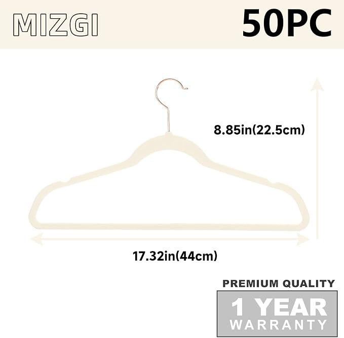 MIZGI Premium Velvet Hangers Heavy Duty - Image 6