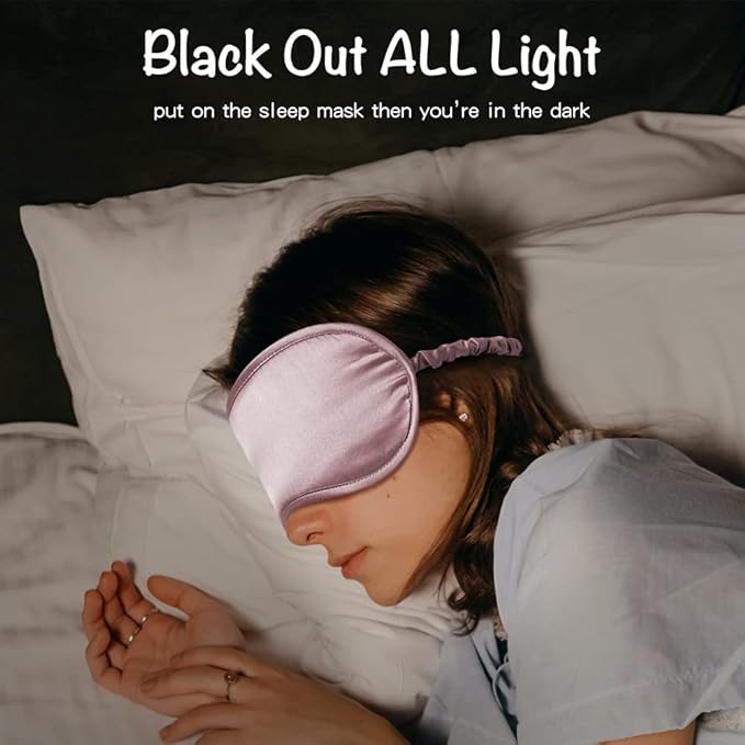 LULUSILK Mulberry Silk Sleep Eye Mask & Blindfold - Image 3