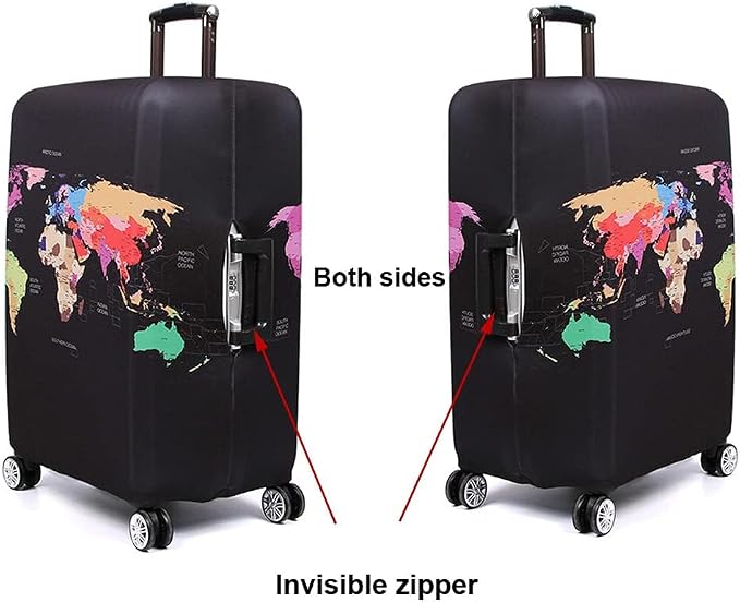 MosaiRudo Thicker Luggage Cover Elastic Suitcase Cover Protector Fits 18-32 - Image 7