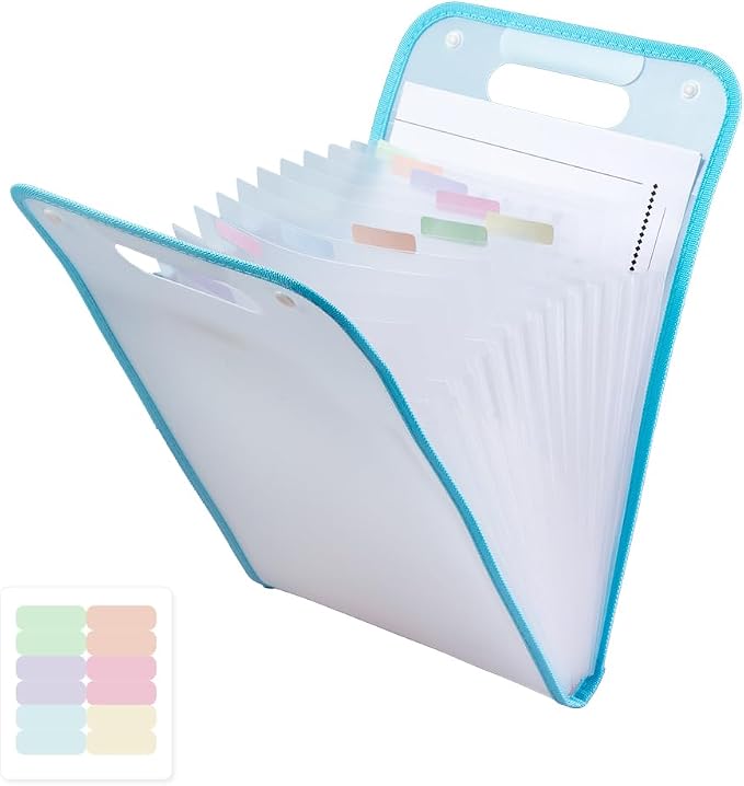 M&G Expanding File Folder 13 Pockets Accordion File Organizer by MG