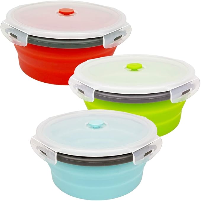 CARTINTS 1200ml Large Collapsible Food Containers Silicone Lunch Containers by CARTINTS